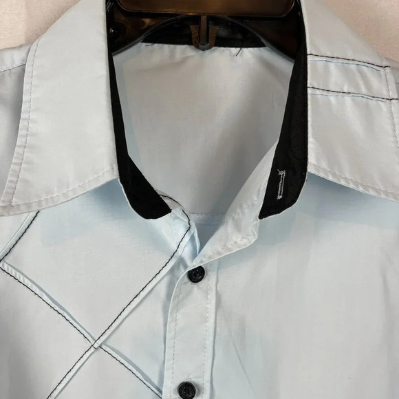 Jeansian Men Long Sleeve Button‎ Down Shirt Size L - Picture 5 of 8